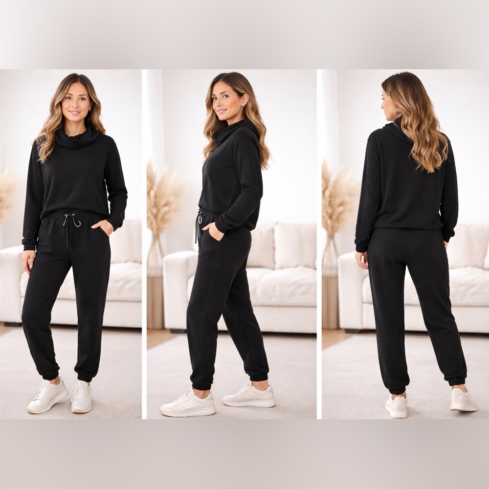 LBLC the Label Black Jogger Lounge Set